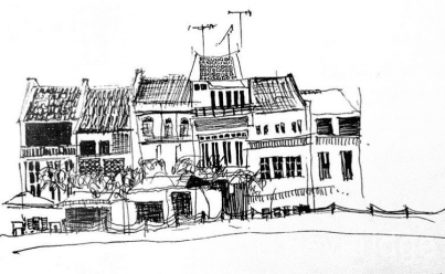 Shop houses of Boat Quay Singapore 