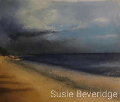 Looking towards Segara beach watching the tide go out
