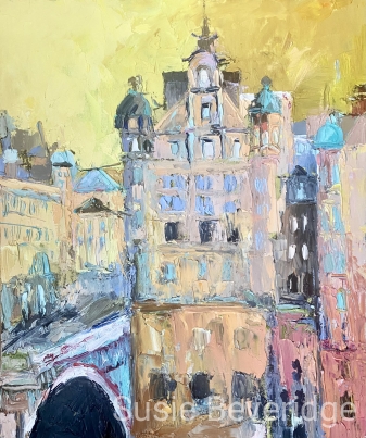 Scotsman Hotel, North Bridge Edinburgh - Original Painting £145